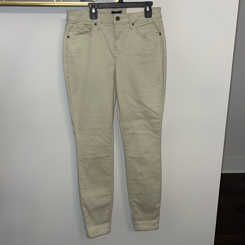 NWT-NYDJ Women’s Ami Skinny Feather Stretch Pants Lift x Tuck Technology Sz4